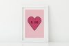 Be Kind heart nursery print