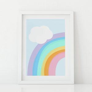 Rainbow room wall art