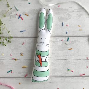 Green stripes bunny rabbit