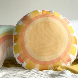 Sunshine yellow throw pillow